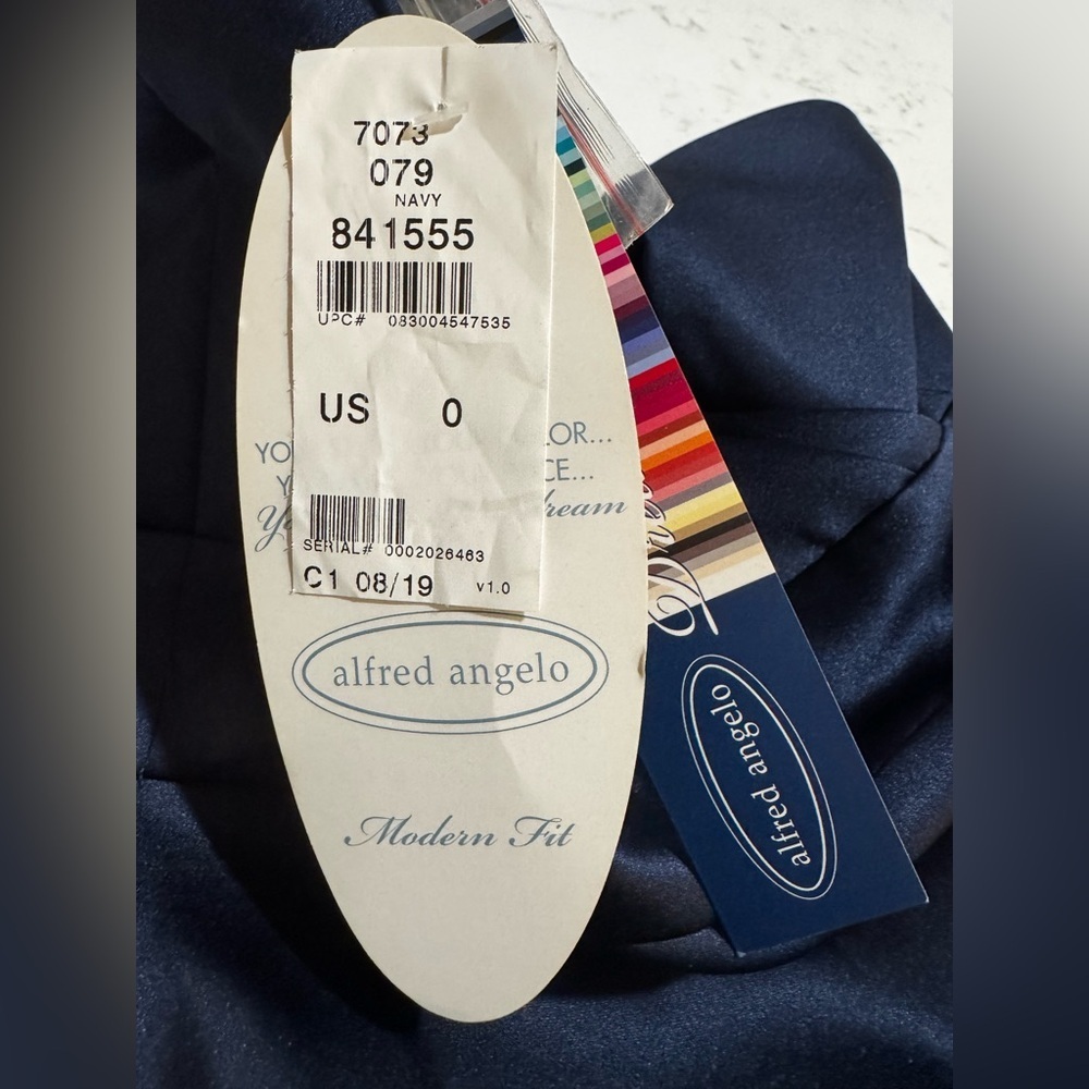 Alfred Angelo Strapless Navy Dress - Picture 5 of 5